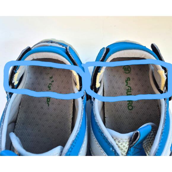 Saguaro Water Hiking Trail Sport Sandal Womens Size 8.5 Blue Gray Triathlete - Picture 9 of 9